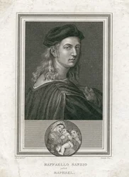 Raffaello Sanzio, kaldet Raphael, graveret af Corner